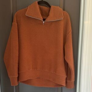 CALIA by Carrie Underwood Women’s Rust Zip-Up Sweater Size S